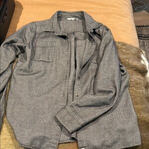 Woolrich Gray Button Down Shirt with Classic Tailoring